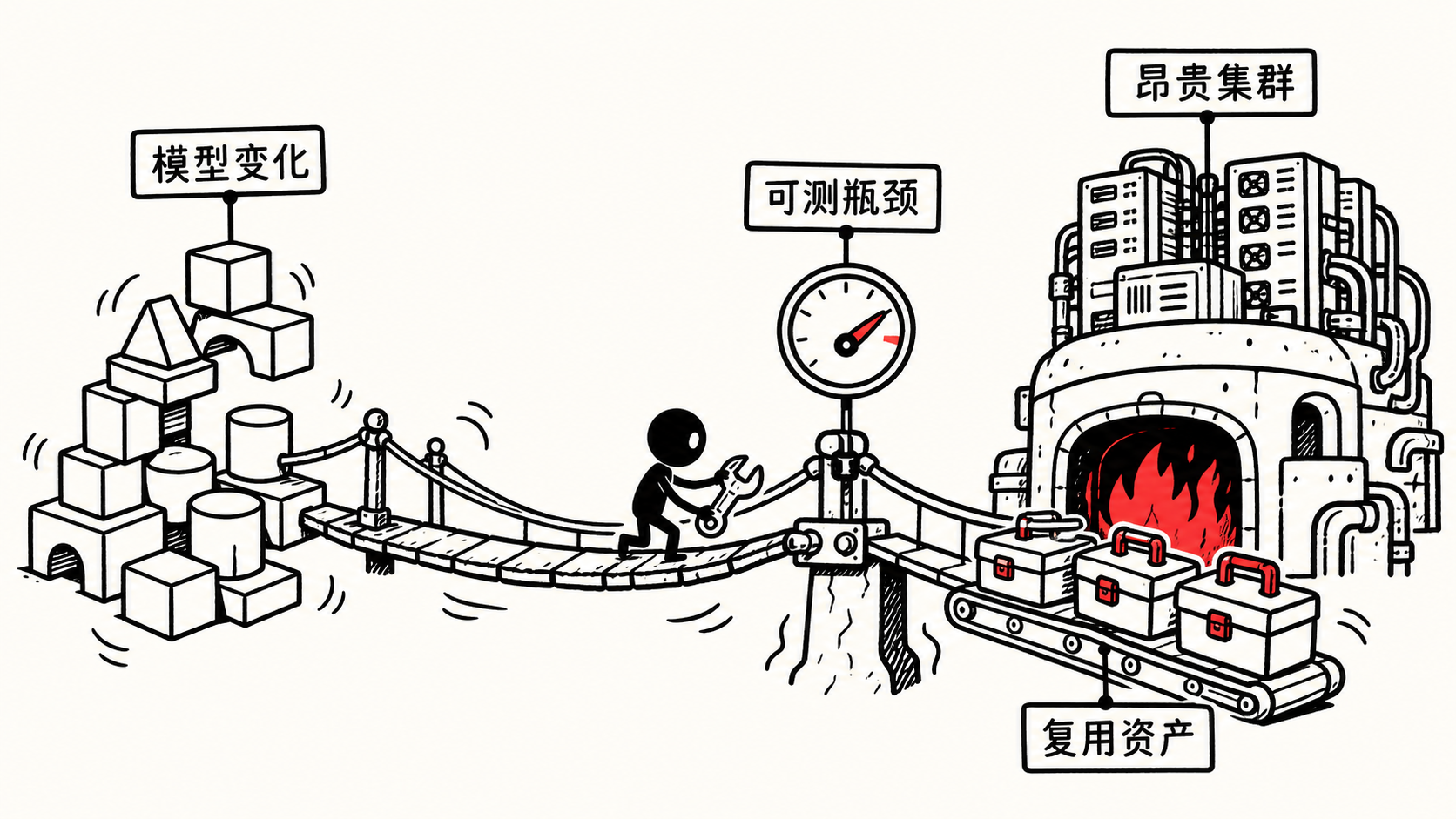 小黑在变化模型与昂贵集群之间修复可测瓶颈并产出复用资产